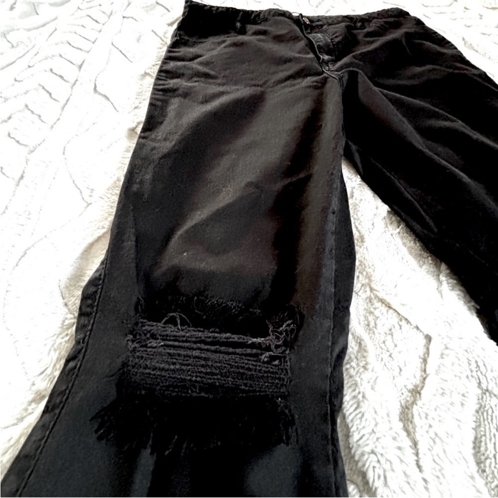 Fashion Nova Black Ripped Skinny Jeans - Picture 4 of 6